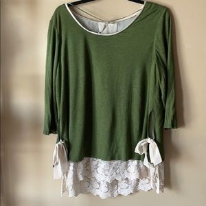 💕FINAL💕 Lauren Conrad 3/4 Slve Tunic Top XXL GC